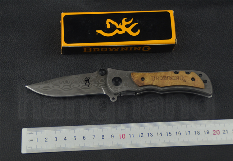 Browning knife 339 Pocket Hunting Knives Tactical Survival Folding Blade Hardened 440C 55HRC