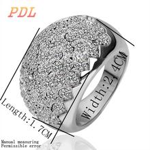 PDL Brand gold ring sweety beautiful tungsten ring charming stainless steel rings for women