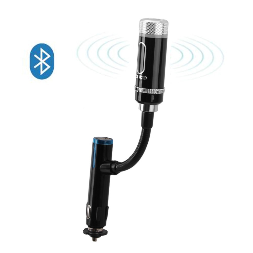 Brand Excelvan Stickcast Wireless Bluetooth FM Transmitter Hands free Car Charger for iPhone 6 Android Smartphone