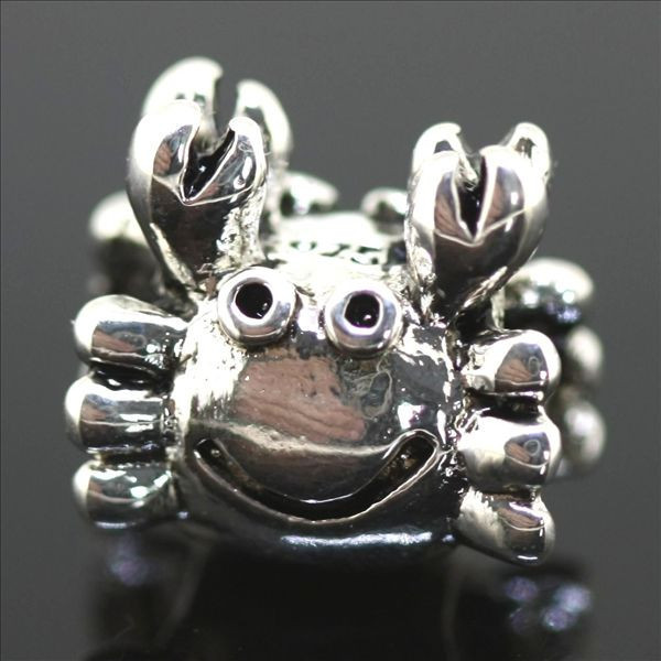  Wholesale Free Shipping 1Pc Jewelry 925 Silver Bead Charm European Crab Silver Bead Fit pandora