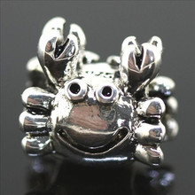 Wholesale Free Shipping 1Pc Jewelry 925 Silver Bead Charm European Crab Silver Bead Fit pandora Bracelet&bangle H645