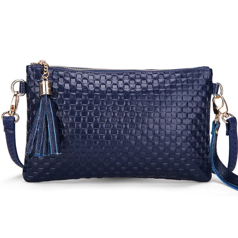 Cowhide PU Leather Women Messenger Bags Tassel Crossbody Bag Female Shoulder Bags For Women Clutch