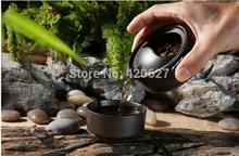 gaiwan Blue and white porcelain Ceramic tea sets Landscape painting Kung Fu Tea Quik Cup pot Two in one portable Travel Set