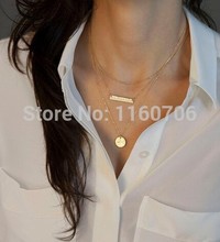 Hot Fashion Gold Plated Fatima Hand 3 Multi Layer Chain Bar Necklace Gold Beads and Long