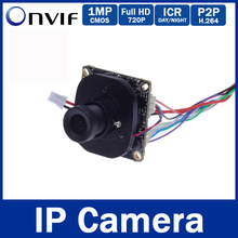 720P/960P (1.0/1.3 MP) Network Camera 3.6mm Lens With IR-Cut Filter P2P ONVIF H.264 Indoor Mini IP Board Camera Security