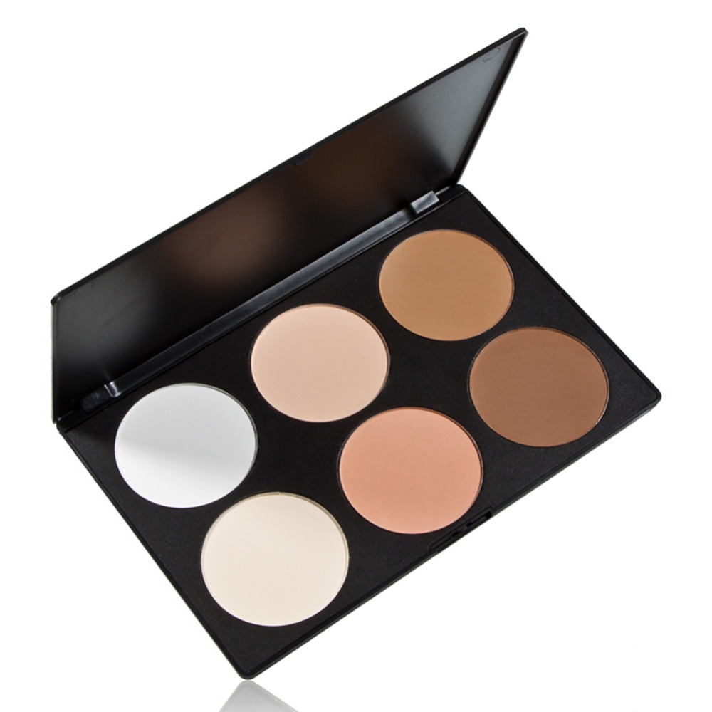 New Arrival 6 Color Makeup Cosmetic Blush Blusher Powder Palette Nude Makeup Contour Cosmetic Palette Set