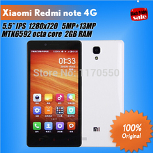 Original Xiaomi Redmi Note 4G FDD LTE Quad Core Red Rice Hongmi Note Android 4.4 MIUI V6 Phone 5.5 ” 1280×720 IPS 2GB RAM 13MP