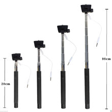 BL Rertail Box Selfie Stick With Grooves Monopod Extendable Portrait Photo Tripod Handheld Holder For iPhone