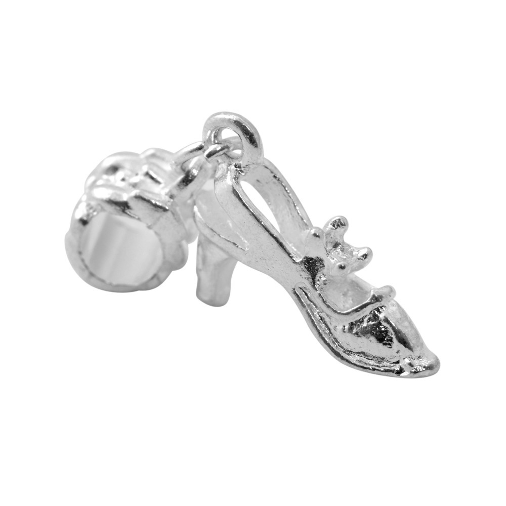 Free shiping European Shoes Pendant Silver Bead Charm Alloy Bead Fit Pandora Bracelets Bangles Women Jewelry
