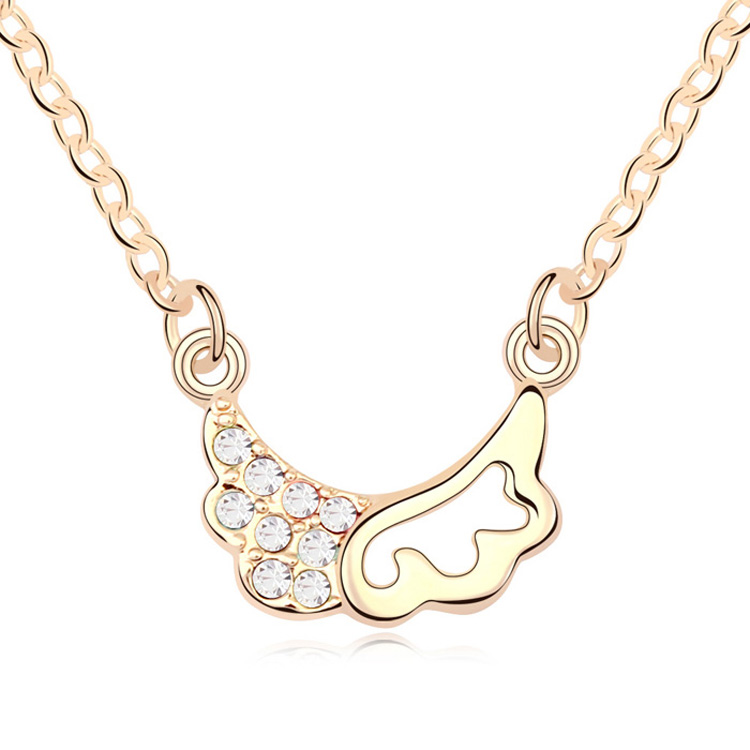 T100613 AAA Grade Crystal necklace Trainee Cupid white champagne over 15 mixed order free shipping