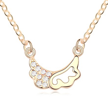 T100613 AAA Grade Crystal necklace – Trainee Cupid ( white + champagne ) over $15 mixed order free shipping