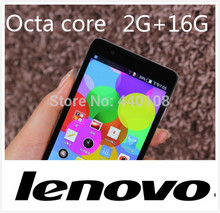 Newest Lowest price Lenovo phone 13MP 5.5” 2G RAM 16G ROM GPS 3G Octa Core 2.2Ghz MTK6592 1920×1080 Android4.4 Dual Sim mobile