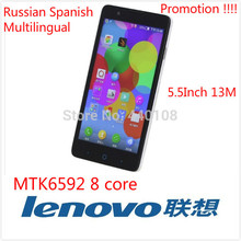 2015 New cell phones Lenovo phone Octa Core 3G GPS 5 5 MTK6592 original phone 13MP