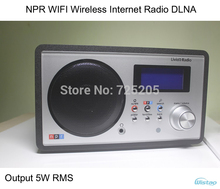 NPR WIFI Wireless Internet Radio DLNA Multimedia Music Radio Player Support LAN Port  5W RMS 12 Clock and Alarm