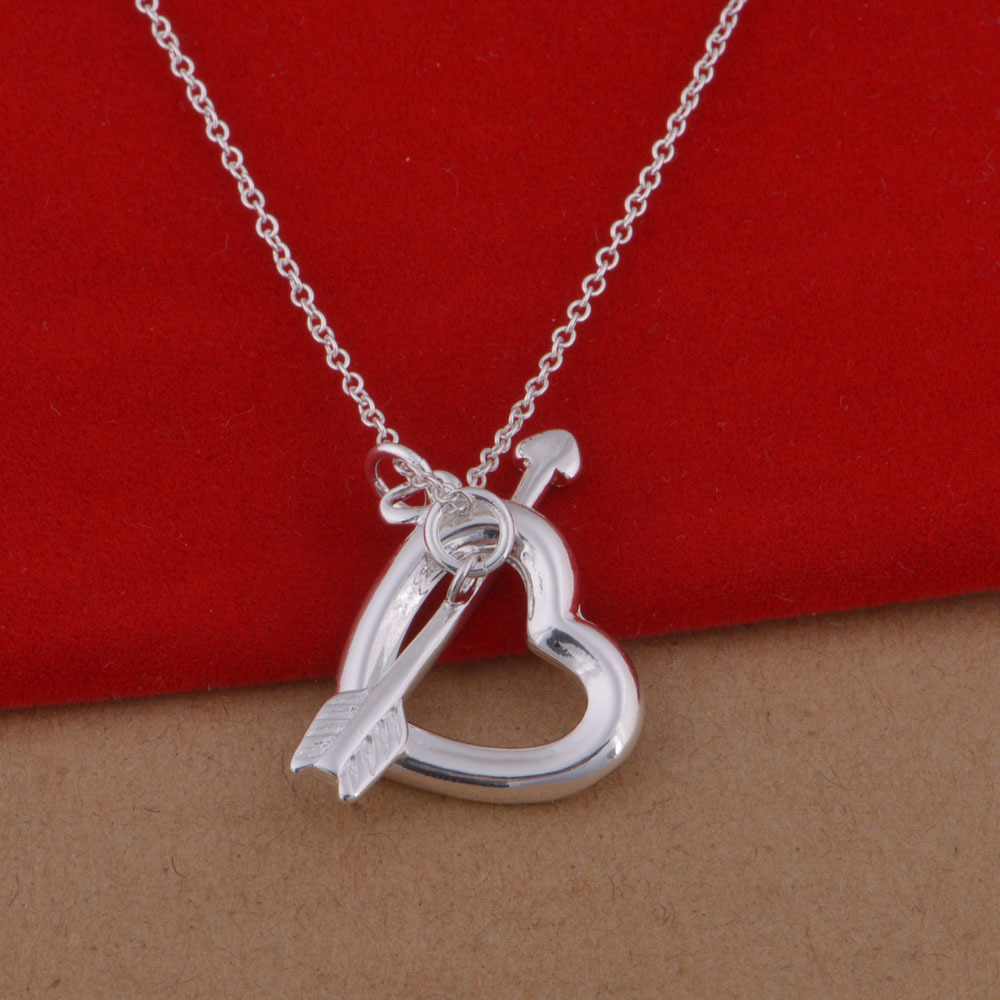 Arrow 925 sterling silver necklace Korean version of the popular Cupid necklace jewelry wholesale trade large