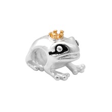 New Free Shipping 925 Silver Bead The Frog prince European charms Compatible fit pandora Bracelets bangle