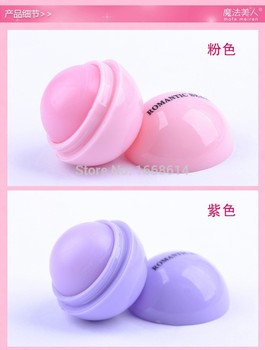 6 цветов новый бренд макияж круглый шар увлажняющий бальзам для губ натуральных растительных сфера для губ помада помада фрукты украсьте губ
