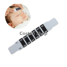 10pcs Handy Forehead Strip Head Thermometer Fever Body Temperature Test Easy Handle