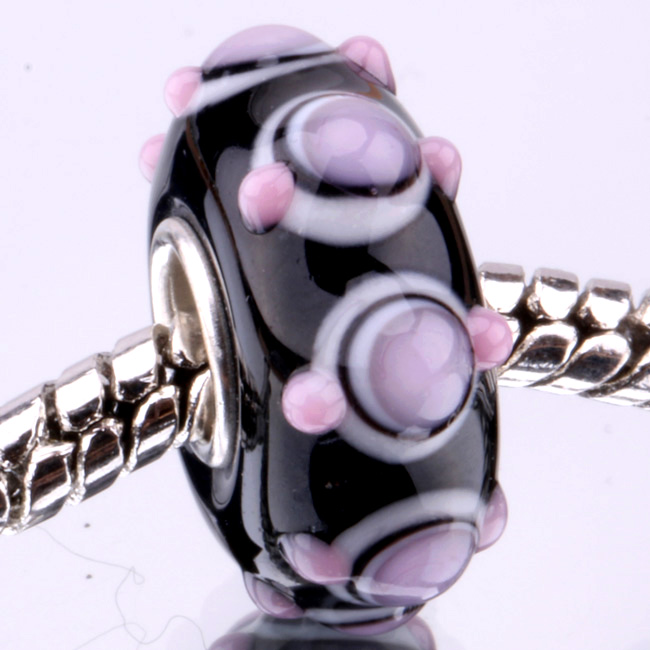 W024 2PCS lot 925 sterling silver DIY Murano Glass Beads Charms fit Europe pandora Bracelets necklaces
