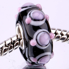 W024 2PCS/lot 925 sterling silver DIY Murano Glass Beads Charms fit Europe pandora Bracelets necklaces  /irfarima ghyaozfa