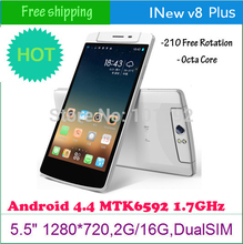 5.5″ Original Inew V8 Plus MTK6592 Octa Core Mobile Smart Phone Android 4.4 13.0MP 3G 1280X720 2GB RAM 16GB ROM GPS +6 GIFTS