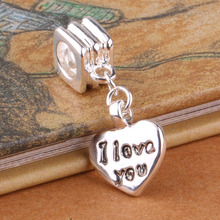 G036 925 sterling silver DIY Beads Charms fit Europe pandora Bracelets necklaces love /ionarfua gfgaowna