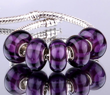 F007 5PCS Free Shipping Murano Glass Beads 925 silver cord fit European Pandora Jewelry Braclet Charms DIY /hykaqpra iiqaqzxa