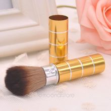 Retractable Dome Blush Brush Aluminum Eyeshadow Brushes Make up Accessories Cosmetic Makeup Tools Women Girls Y55