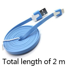 1PC 2 M 6ft 5 Pin Micro USB 2.0 Sync Data Cable Charger For Samsung Galaxy S3 S4 i9500 Lenovo LG Nokia All Android smartphones