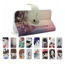 TopSell 16 Models Case for LG L Prime D337, 360 Rotation Cartoon Painted Flip Phone Cases for LG L Prime D337 Free Shipping