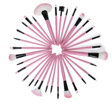 2015 Hot Professional Cosmetc 32 Pcs Makeup Brushes Set Tools Pink Hand White Hair Women Face