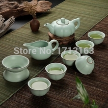 3 kinds RUYAO celadon tea set Chinese famous RU kiln porcelain tea set elegant design made