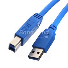 FoxyEye USB 3.0 M M Printer Print SuperSpeed Cable Cord Wire 1.5m 5FT