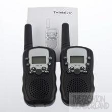 1set LCD Mini Walkie Talkie Travel T 388 0 5W UHF Auto Multi Channels 2 Way