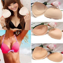 New 1 Pair 2pcs Push Up Sponge Inserts Bra Pads Suitable for Swimsuit Underwear Bikini Free
