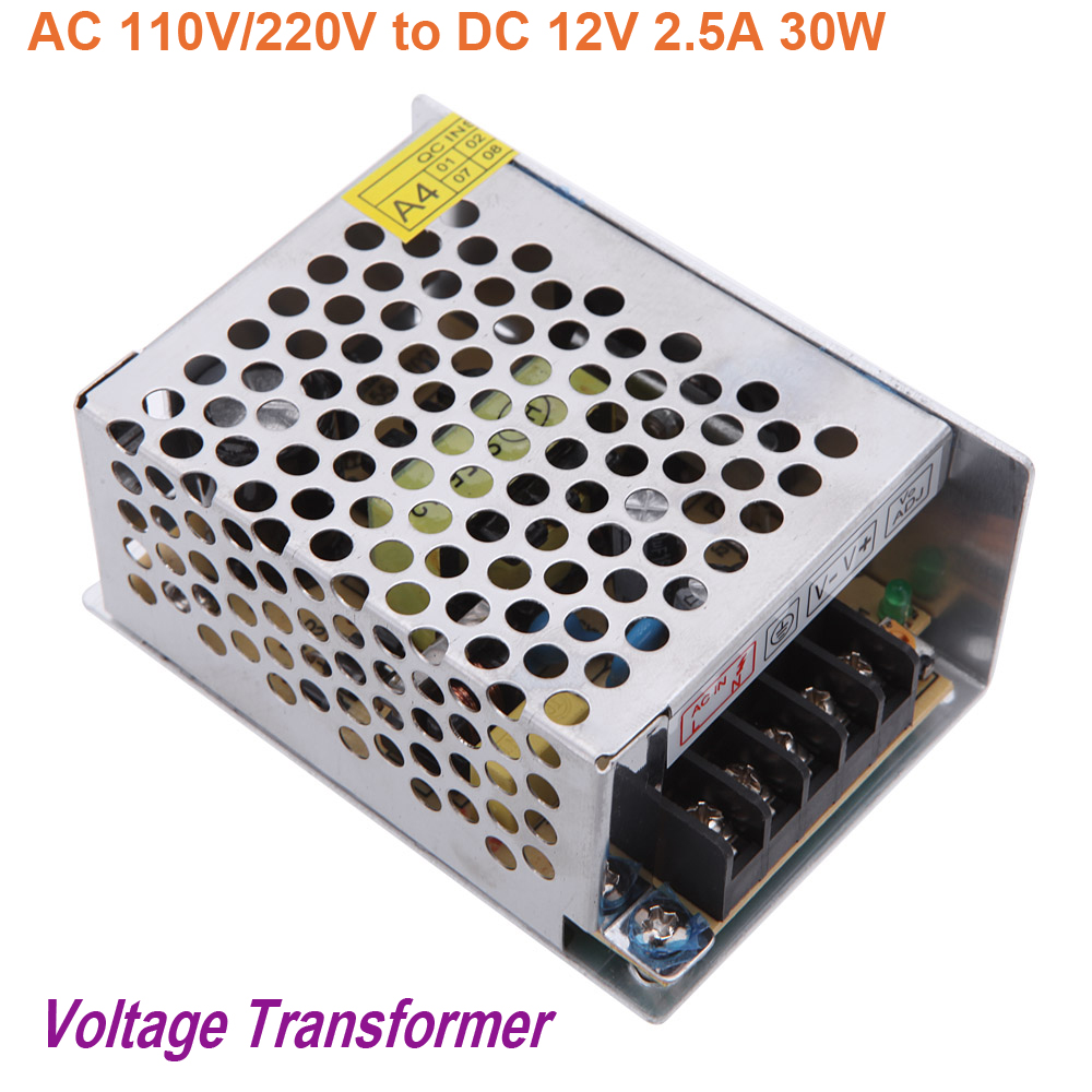Купить 30W 2.5A 12v трансформатор питания для led полоса света ac110v ...
