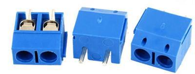 2015 New House Keeping 10pcs KF301 2P 5 08mm Blue Connector Terminals Blue Screw Terminal Connector