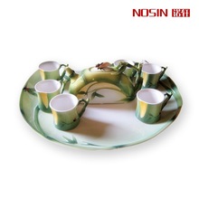 8pcs Tea set Gift Drinkware Kung Fu Tea mug Bone China porcelain Creative Cup wedding gift enamel porcelain tea sets cup saucer