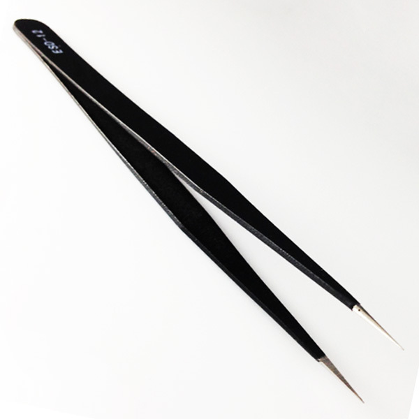 Nail Art Acrylic Gel Picking Tool Rhinestones Gem Decor Stainless Steel Straight Eyebrow Tweezers Beauty Health