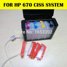 SELLING! 5Coior Continuous Ink Supply System for hp670 Or ciss system for hp 670 For HP printer cz275b cz282b cz283b cz284b