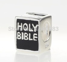 Fashion DIY 925 Sterling Silver Holy Bible Charms Beads Fit European Chamilia Pandora Style Bracelet Jewelry