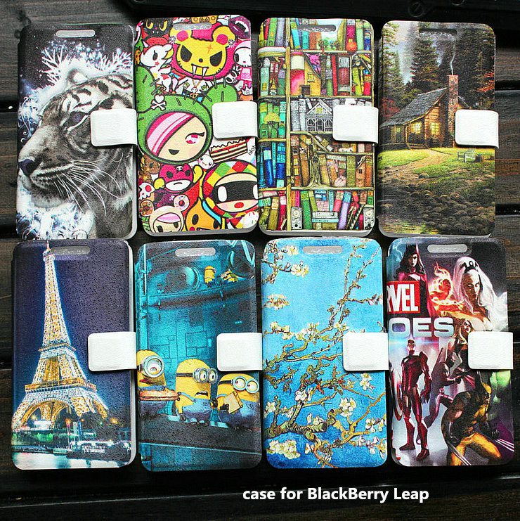 Universal leather phone cover case for BlackBerry Leap case cover