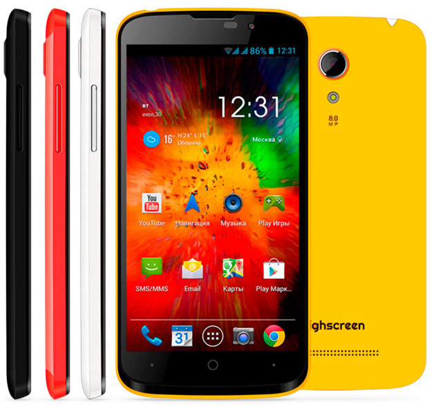 Smartphone Highscreen Omega Prime mini SE Android 4 3 Screen 4 3 Bluetooth Wi Fi 3G