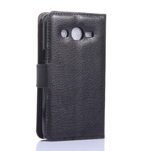 Luxury Wallet PU Leather Flip Cover Phone Case For Samsung Galaxy Core LTE SM G386F 4G