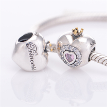 Fits Pandora Bracelets 925 Sterling Silver Jewelry Charms For Woman DIY Making Bracelets 2015 Original Heart Beads LW425