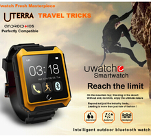 New Clock UWatch Uterra IP68 Waterproof Watch Smart Wristwatch for iPhone6 6plus Samsung S5 Note 4