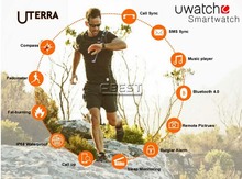 New Clock UWatch Uterra IP68 Waterproof Watch Smart Wristwatch for iPhone6 6plus Samsung S5 Note 4