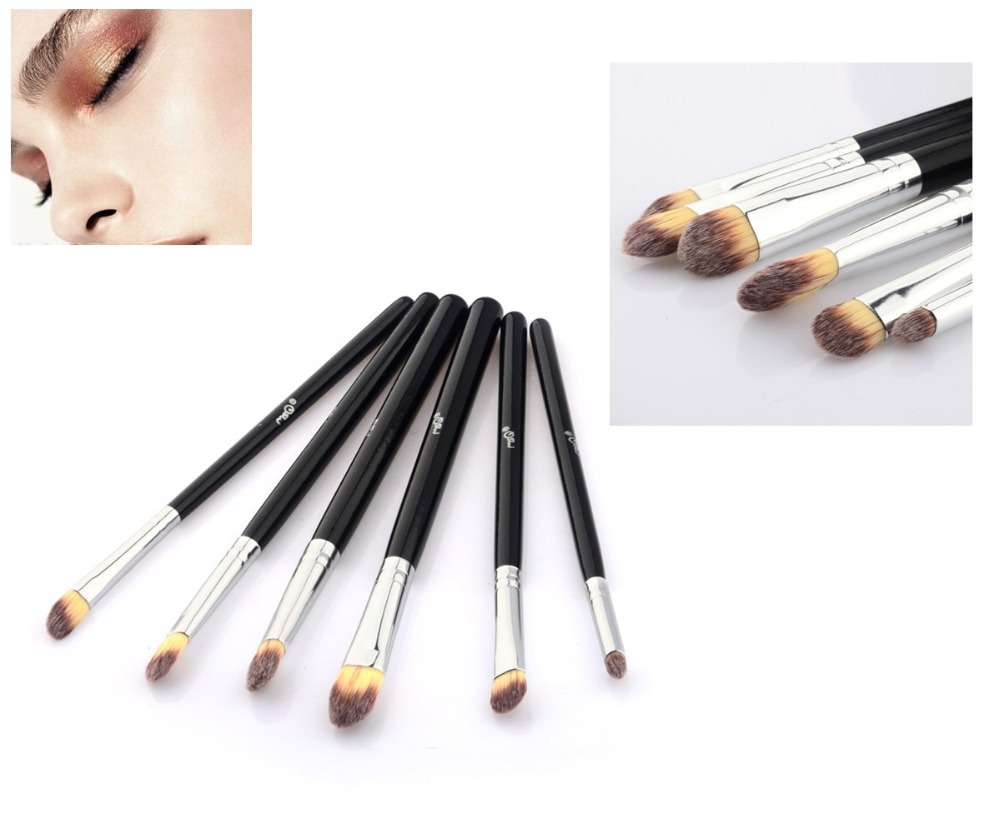 MSQ 1Set 6 pcs High Quality Styling Tools Super soft makeup brushes set kabuki blush blending