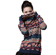 New 2015 cashmere sweater women Plus size turtleneck pullover sweater female vintage sweater heap turtleneck sweater