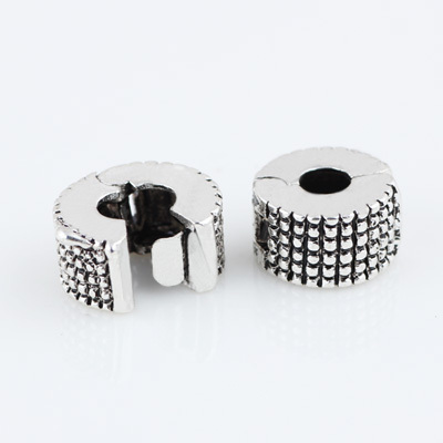 Alloy Beads Spot Round Chamilia DIY beads Stopper Spacer Murano Checkerboard Bead Charm Fit For Pandora
